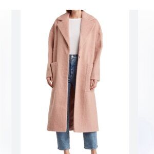 Top Shop Topshop overcoat long jacket Pink Size 4 US New